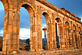 Africa, Maghreb, North africa,Morocco, Meknes area, Moulay Idriss, Volubilis site (Unesco world Heritage)