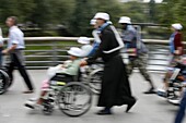 France, Lourdes, Disabled in Lourdes