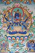 Népal, Kathmandu, Tibetan tantric goddess. Kopan monastery.