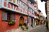 France, Alsace, Haut-Rhin, Eguisheim, Rempart North street