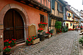 France, Alsace, Haut-Rhin, Eguisheim, Rempart Sud street