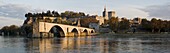 France, Provence, Vaucluse, Avignon, Pont St Bénezet, Palais des Papes