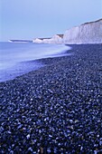 England,Sussex,Eastbourne,Beach at Seven Sisters and Beachy Head