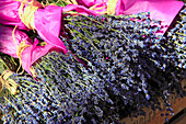 Lavender bouquets, close-up