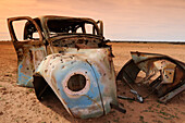 Old car in Sturt Desert, New South Wales, Australia
