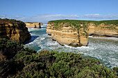 Australia, Victoria, Port Campbell National Park, Muttonbird island and eroded coast