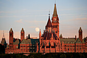 Canada, Ontario, Ottawa, Parliament, moonrise