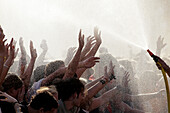 France, Paris, music festival audience