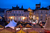 France, Lorraine, Vosges, Epinal, Christmas market on Vosges square