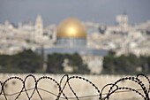 Israel, Jerusalem, Jerusalem seen from  Dominus Flevit