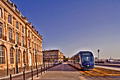 France, Gironde (33) Bordeaux, tramway on downtown