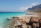 Yemen, Socotra island, seaside with cliffs