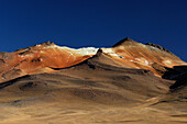 Chile, Laguna Colorada district, colored mountains