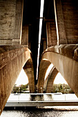 Cement Bridge Supports and River, Stockholm, Sweden