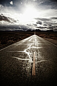 Road South through Monument Valley, Utah, USA