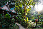 Bungalows in the jungle, holiday complex Aonang Cliff View Resort, Krabi, Thailand, Asia