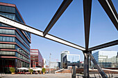 Bürogebäude und Informationspavillon der Elbphilharmonie, HafenCity, Hamburg, Deutschland