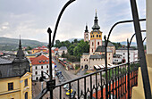 SNP museum, citadel and clock tower, Banska Bystrica, western Slovakia, Europe