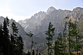 View of Hrebienok mountain, High Tatra, Slovakia, Europe