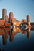 Blick auf das Stadtzentrum von Boston, Massachussets, USA