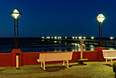 Pier at the seaside resort of Binz, Baltic Sea, Island of Ruegen, Mecklenburg Western Pomerania, Germany