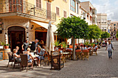 Street cafe, Arta, town, Mallorca, Balearic Islands, Spain, Europe