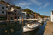 Fischerhafen, Boote, Cala Figuera, bei Santanyi, Mallorca, Balearen, Spanien, Europa