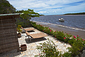 Terrace with seaview, State of Bahia, Brazil, South America, America