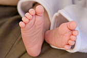 Baby's bare feet