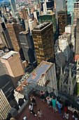 View from Rockefeller Center, Manhattan, New York, USA, America