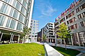 Moderne Büro- und Wohngebäude, HafenCity, Hamburg, Deutschland