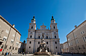 Salzburger Dom mit Mariensäule, Salzburg, Österreich