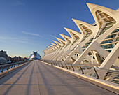 Museum der Wissenschaft im Sonnenlicht, Museo de las Ciencias Principe Felipe, Ciudad de las Artes y de las Ciencias, Valencia, Spanien, Europa