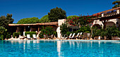 Hotel Palombaggia, Strand Palombaggia, Punta di u Cerchin Peninsula, Korsika, Frankreich