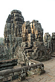 Gopuram, Gesichtertürme am Tempel Bayon Tempel, Angkor Thom, Angkor, Kambodscha, Asien