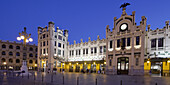Railway Station Estacion del Nord in the evening, Valencia, Spain, Europe