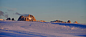 Winterlandschaft, Rittner Horn im Abendlicht, Alto Adige, Südtirol, Italien