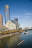 River and skyscapers of Southbank, Melbourne, Australia