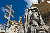 Statue at Domplatz Cathedral, Close Up, Salzburg, Austria
