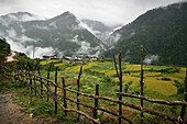 Traditional houses, Damji, North West Bhutan