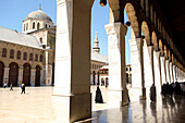 Collonade in mosque courtyard, Ummayad Mosque