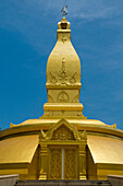 Golden painted stupa, Ubon Ratchathani, Isan, Thailand, Asia