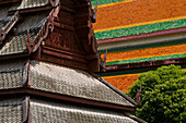 Roof detail of Thung Sri Muang temple, Ubon Ratchathani, Thailand, Asia