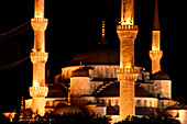 Istanbul, Turkey. The Blue Mosque at night