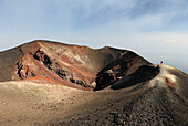 Italy, Sicily, Etna volcano, a crater next to Torre del Filosofo