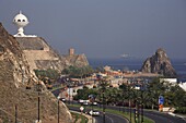 Oman, Muscat, Al-Bahri seaside road, scenery