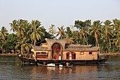 India, Kerala, Backwaters, houseboat