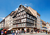 France, Alsace, Bas-Rhin, Strasbourg, cathedral square