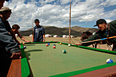 Mongolia, billiard players