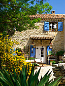 France, Provence, Vaucluse, traditional house, courtyard